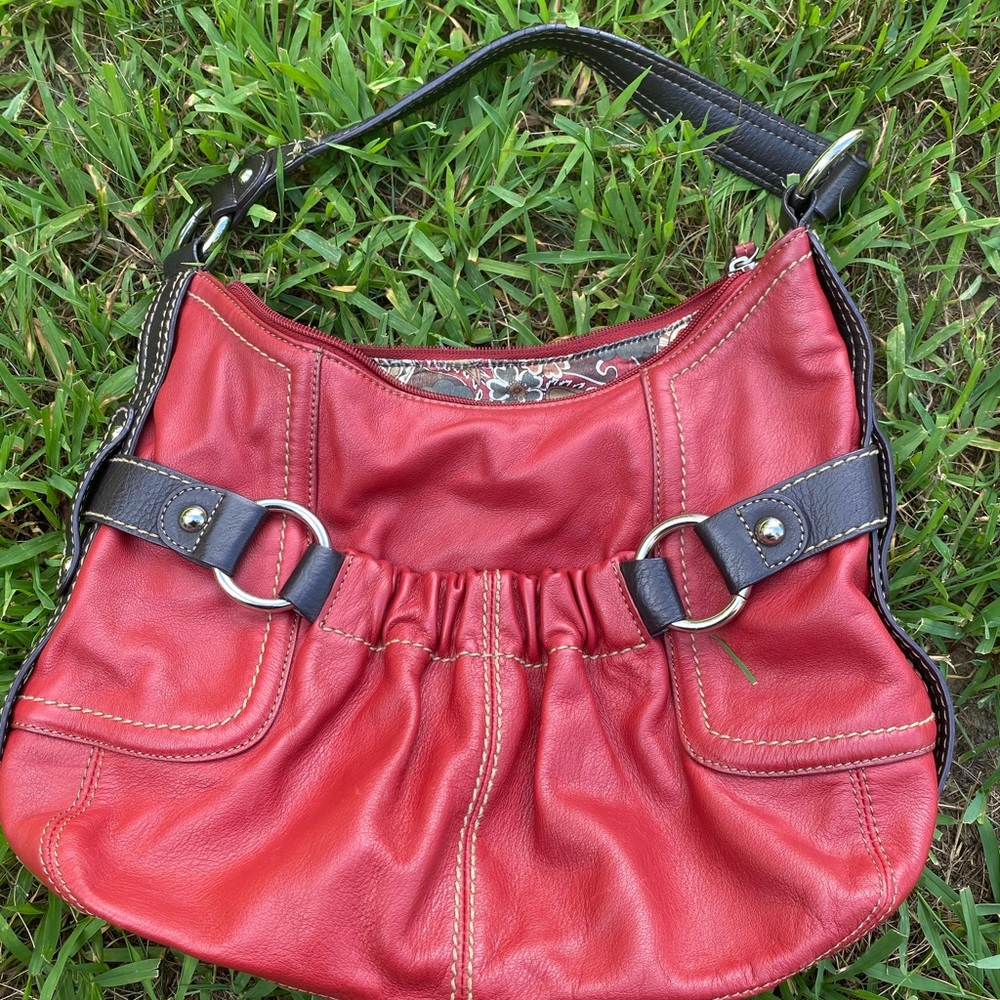 Clark Red Leather Purse